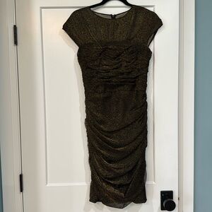 Tadashi Shoji Ruched Cocktail Dress. Size S. Excellent!